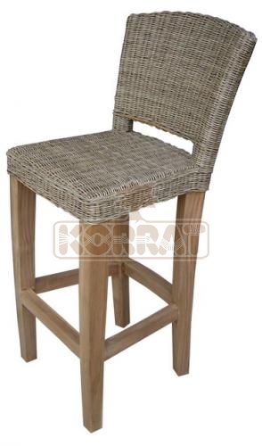 Barová židle DIMA slimit grey bez polstru